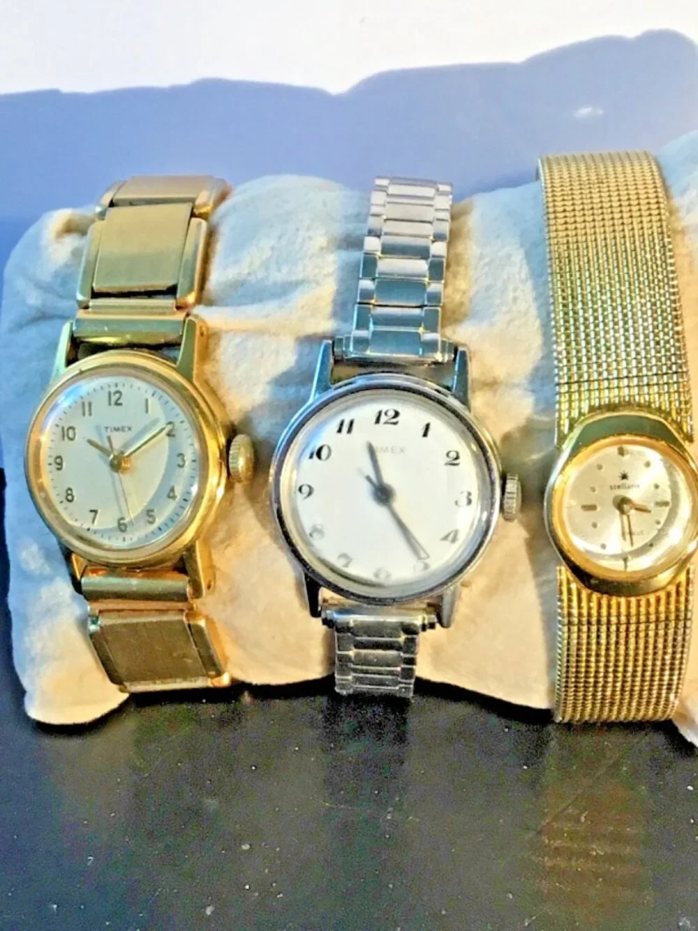 Lot of 3 Ladies Watches – Timex & Stellaris – Vintage Repair/Service